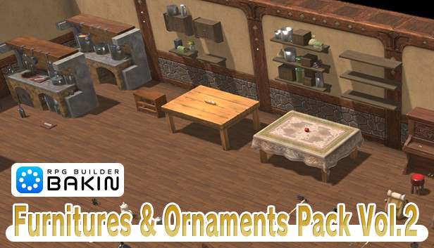 RPG Developer Bakin Furnitures & Ornaments Pack Vol.2 Steam capsule image