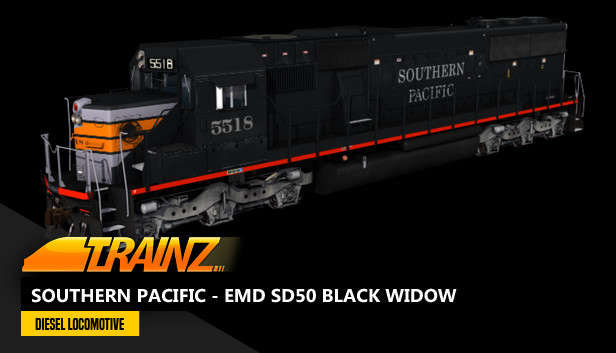 Trainz 2022 DLC - Southern Pacific - EMD SD50 Black Widow Steam capsule image