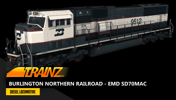 Trainz 2022 DLC - Burlington Northern Railroad - EMD SD70MAC Steam capsule image