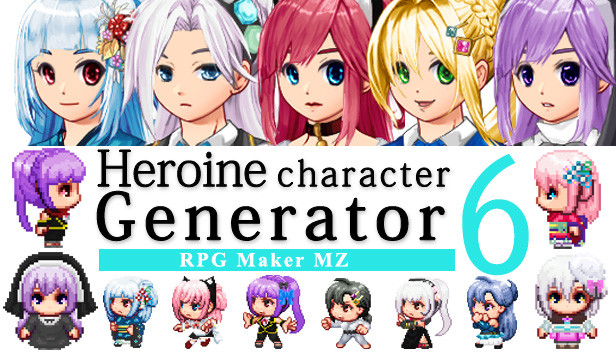 RPG Maker MZ - Heroine Character Generator 6 for MZ no Steam