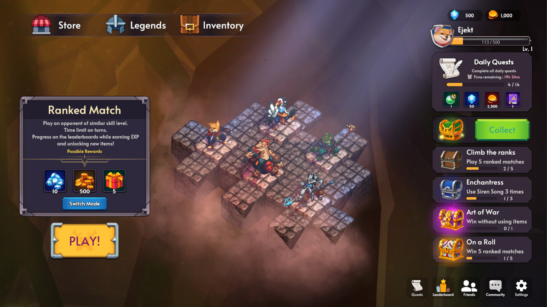 Indie Game Lover Tactic Legends
