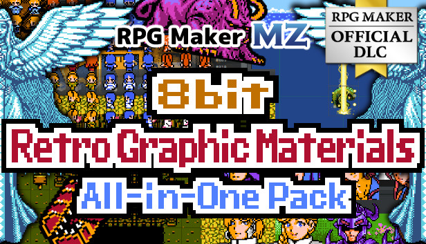 RPG Maker MZ - 8bit Retro Graphic Materials All-in-One Pack Steam capsule image