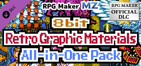 RPG Maker MZ - 8bit Retro Graphic Materials All-in-One Pack header image