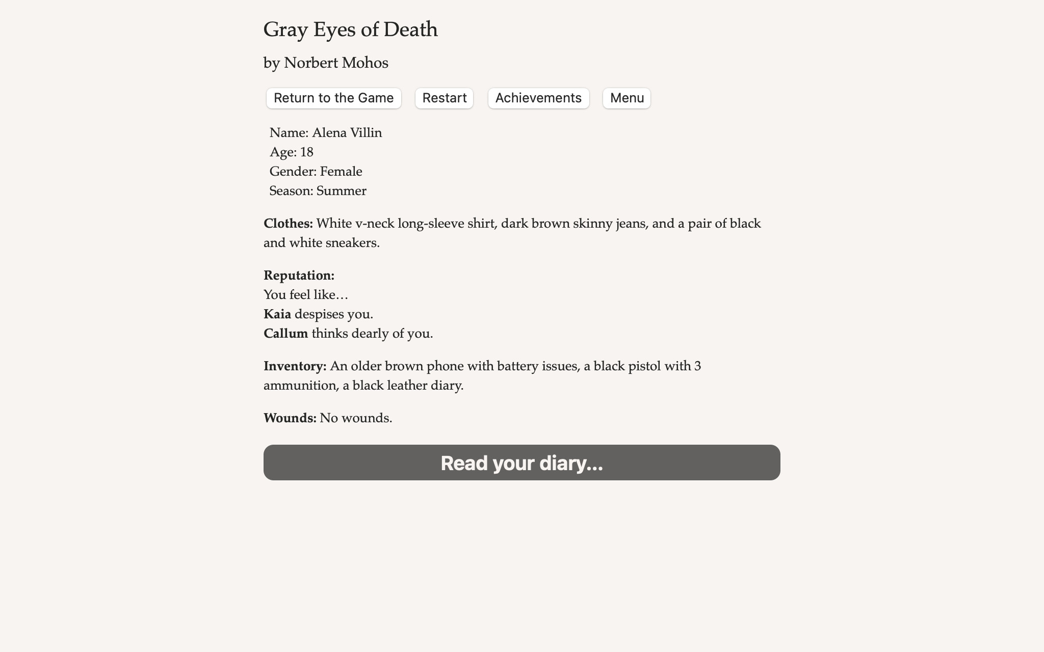 Grey Eyes Of Death Screenshots SteamDB