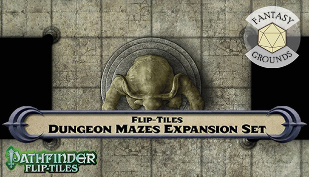 Fantasy Grounds - Pathfinder RPG - Flip-Tiles - Dungeon Mazes Expansion Steam capsule image