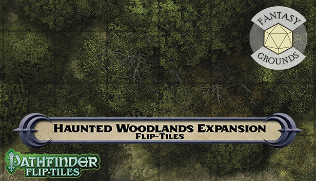 Fantasy Grounds - Pathfinder RPG - Flip-Tiles - Haunted Woodlands Expansion Steam capsule image