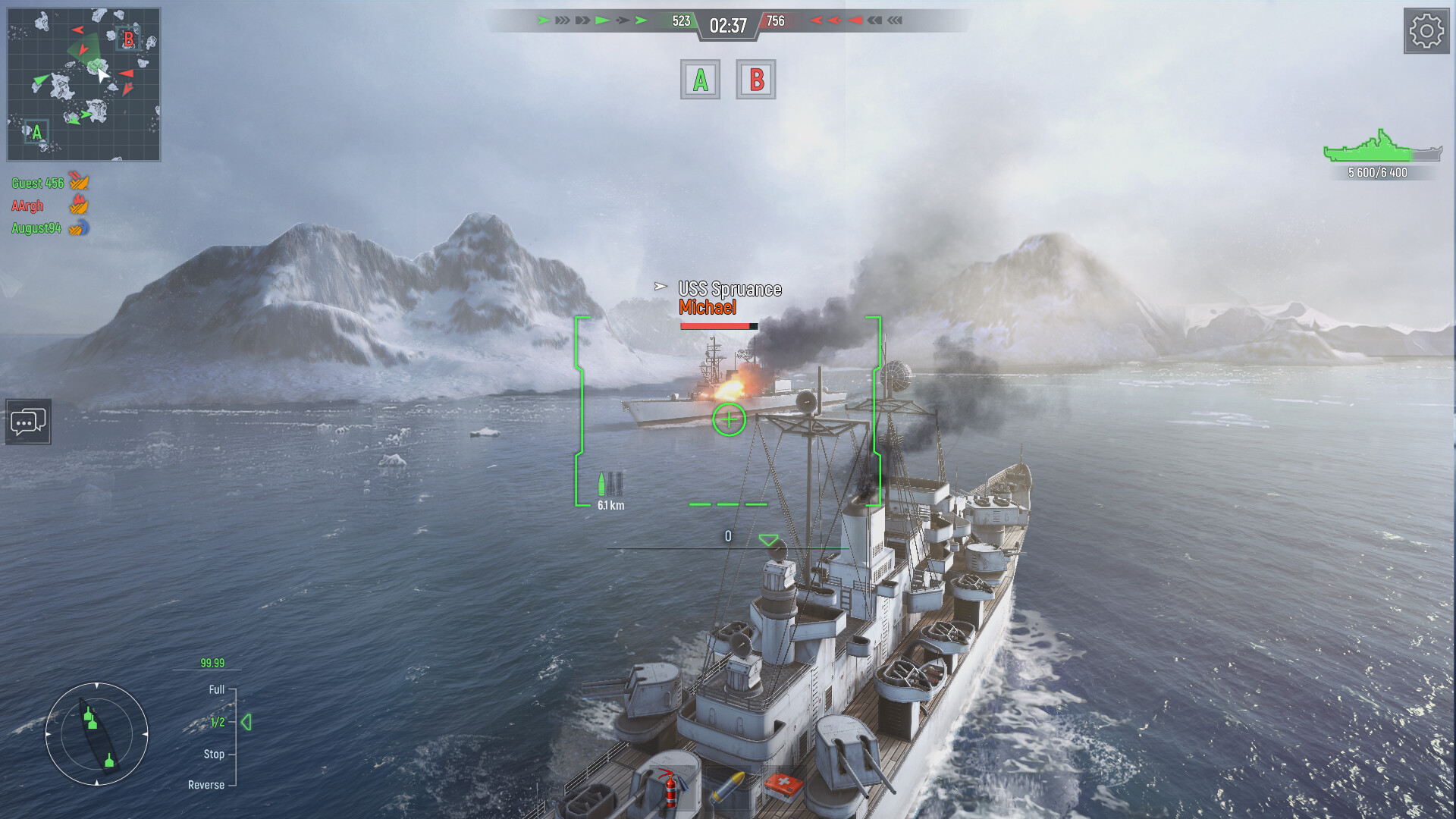 Force of Warships: Csatahajós játékok a Steamen