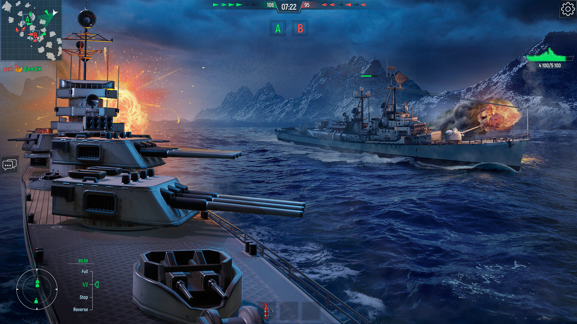 Force of Warships: Csatahajós játékok a Steamen