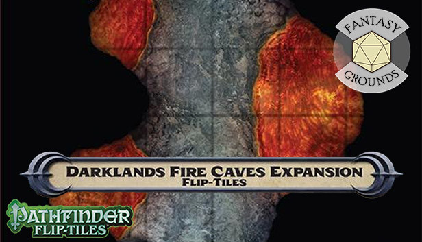 Fantasy Grounds - Pathfinder RPG - Flip-Tiles - Darklands Fire Caves Expansion Steam capsule image