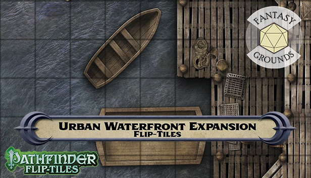 Fantasy Grounds - Pathfinder RPG - Flip-Tiles - Urban Waterfront Expansion Steam capsule image