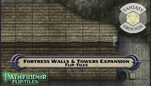 Fantasy Grounds - Pathfinder RPG - Flip-Tiles - Fortress Walls and Towers Expansion Steam capsule image