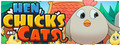 HEN, CHICKS AND CATS