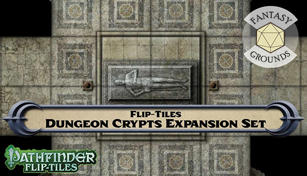 Fantasy Grounds - Pathfinder RPG - Flip-Tiles - Dungeon Crypts Expansion Steam capsule image