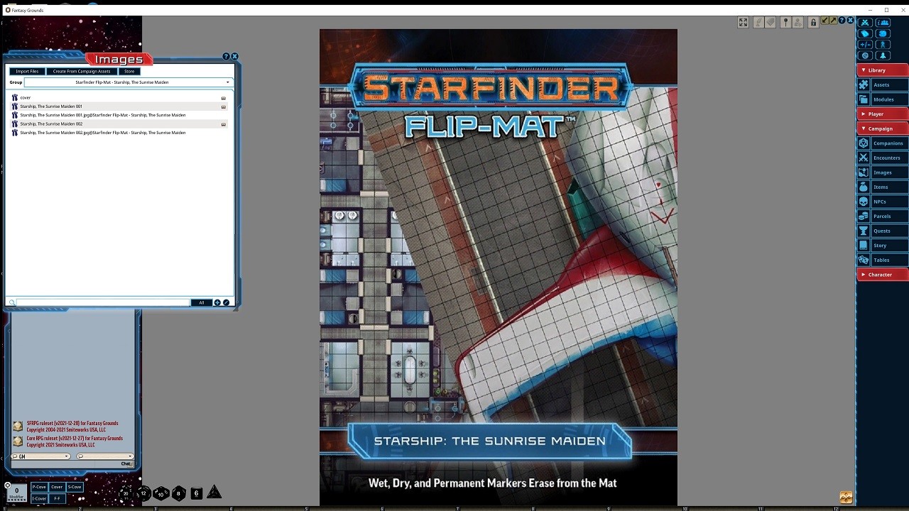 Fantasy Grounds - Starfinder RPG - Flip-Mat - Starship, The Sunrise ...