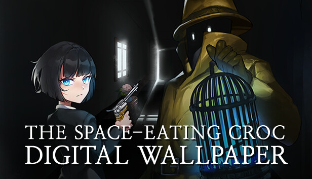 The Space-Eating Croc Digital Wallpaper Steam capsule image