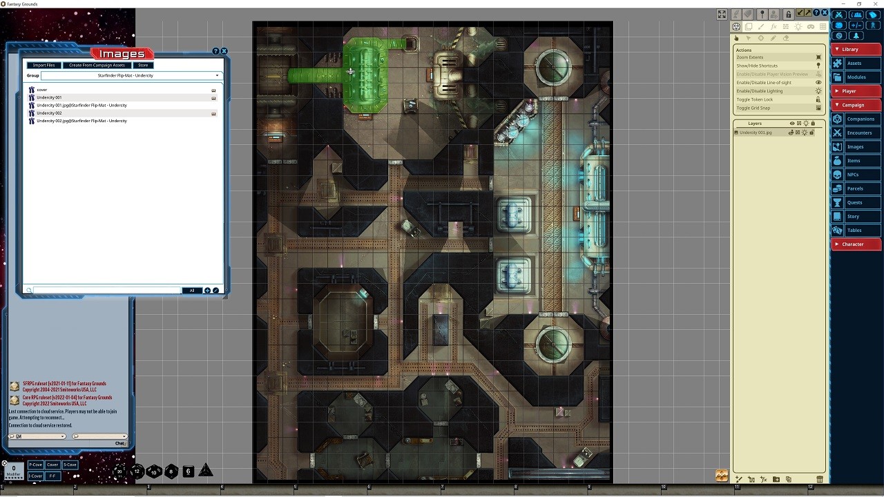 Tappetino Pieghevole Starfinder RPG: Undercity – Mappa Da Gioco Ufficiale Paizo