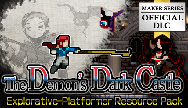 Pixel Game Maker MV - The Demon's Dark Castle: Explorative-Platformer Resource Pack Steam capsule image