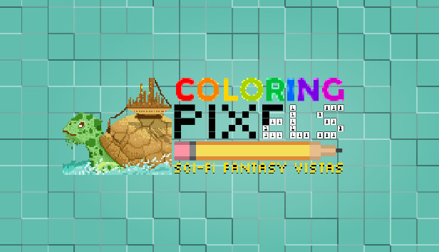 Coloring Pixels - Sci-Fi Fantasy Vistas Pack Steam capsule image