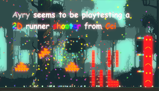 A2C:Ayry seems to be playtesting a 2D runner shooter from Cci Steam capsule image