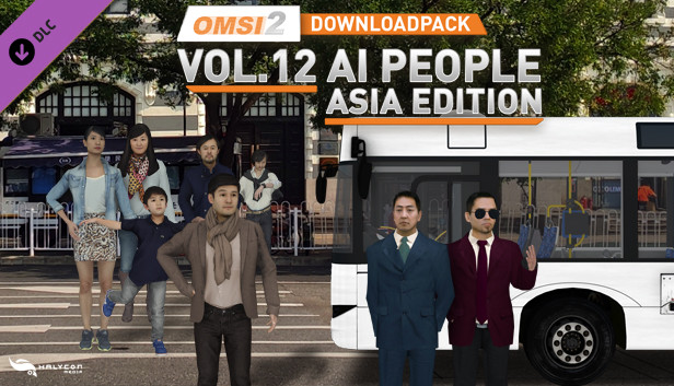 OMSI 2 Add-on Downloadpack Vol. 12 – KI-Menschen - Asien-Edition Steam capsule image