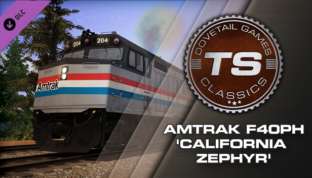 Train Simulator: Amtrak F40PH ‘California Zephyr’ Loco Add-On Steam capsule image
