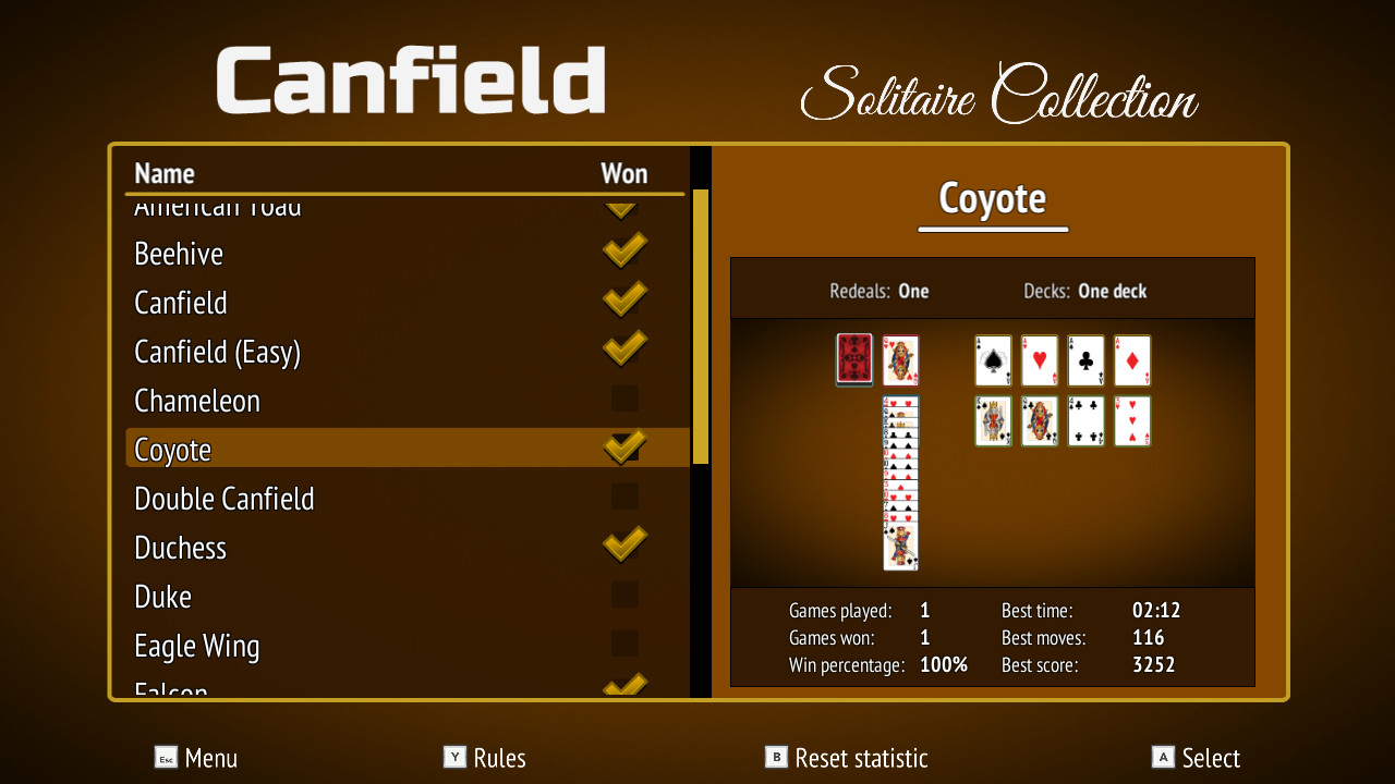 Canfield Solitaire Collection on Steam