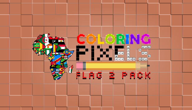 Coloring Pixels - Flag 2 Pack Steam capsule image