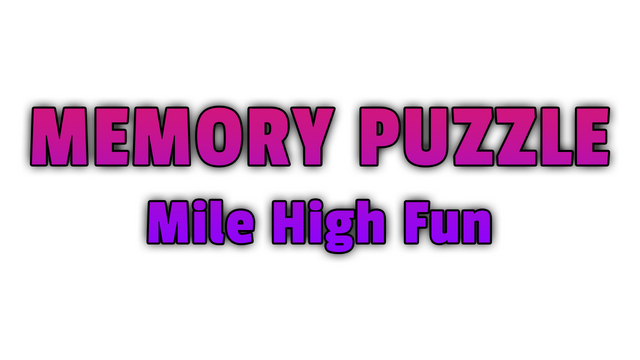 Memory Puzzle - Mile High Fun