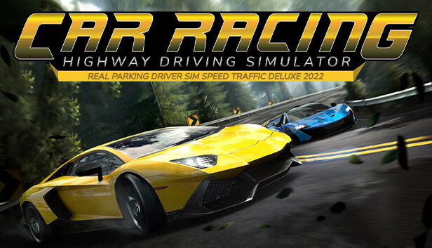 Car Racing Highway Driving Simulator, real parking driver sim speed traffic deluxe 2023 Steam capsule image