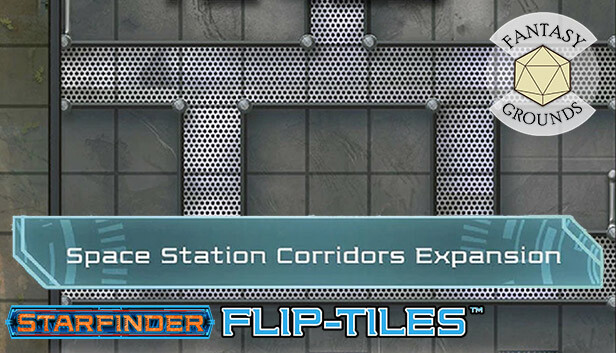 Fantasy Grounds - Starfinder RPG - Flip-Tiles - Space Station Corridors Expansion Steam capsule image