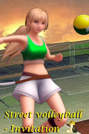 Street volleyball - Invitation cover art