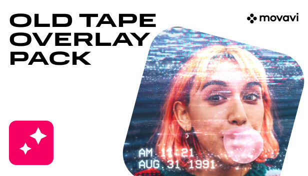 Movavi Video Editor 2023 - Old Tape Overlay Pack Steam capsule image