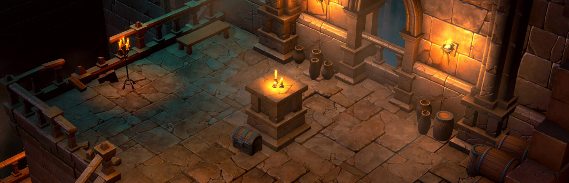 Hidden Dungeon Top Down 3d