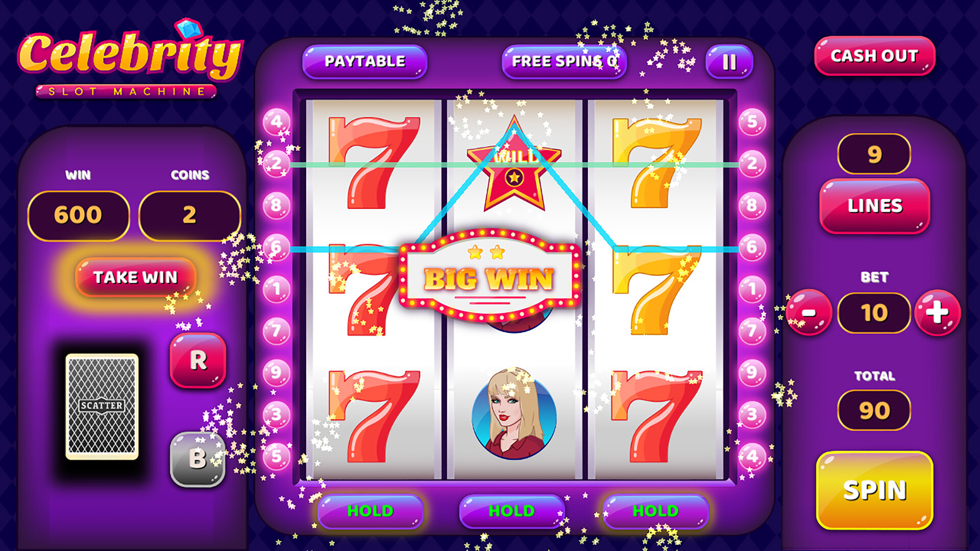 名人老虎机 -Celebrity Slot Machine -游戏截图-好玩游戏库