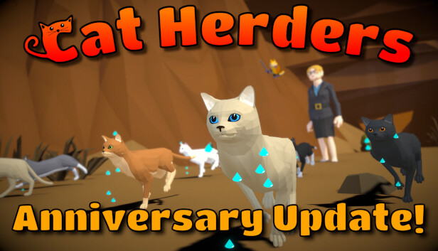 Cat Herders: Couch Coop Cat Corralling! Steam capsule image