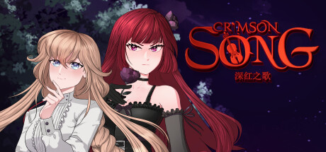 Crimson Song - Yuri Visual Novel Steam header image