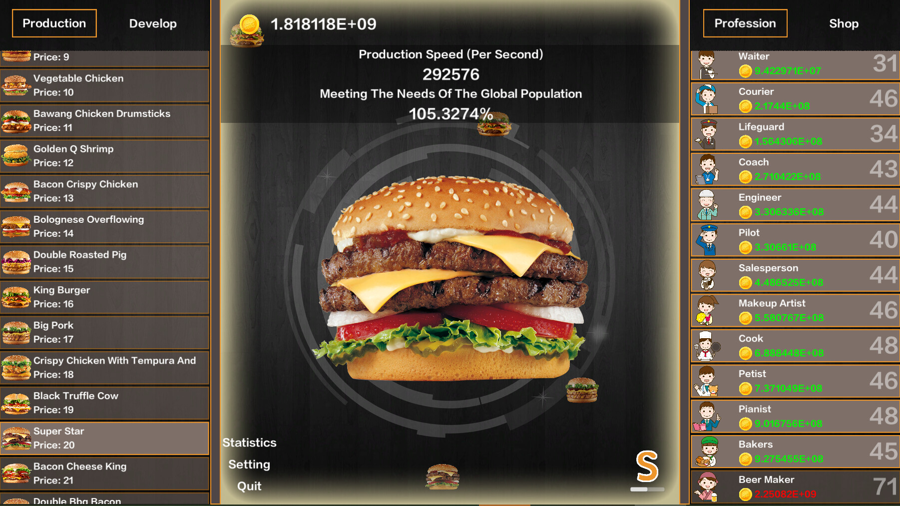 Idle Hamburgers Save the World on Steam