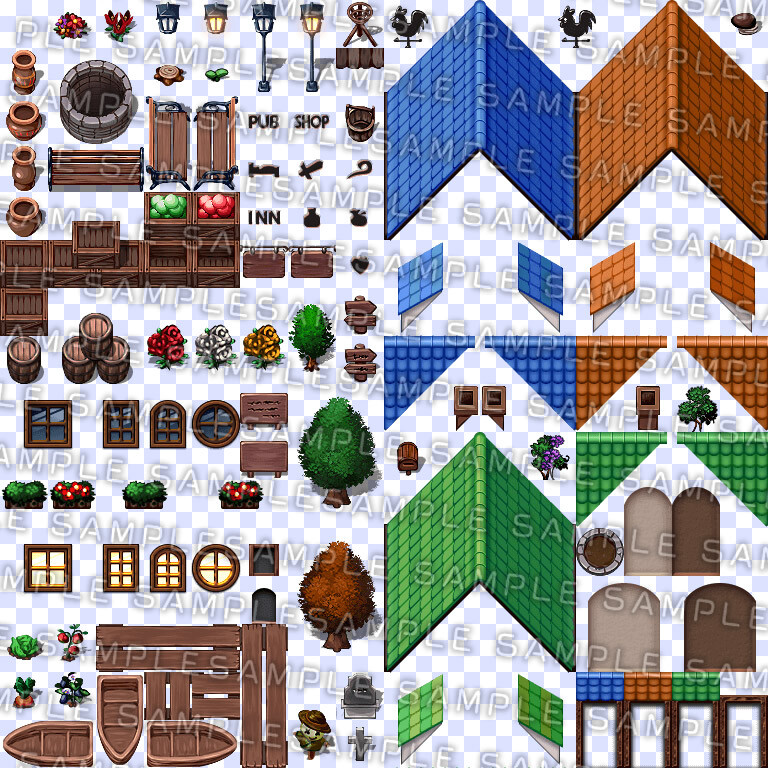 RPG Maker MV - Krachware Fantasy Town Exterior Tileset on Steam