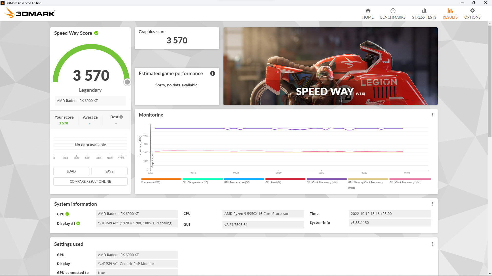 Programa de prueba 3DMark