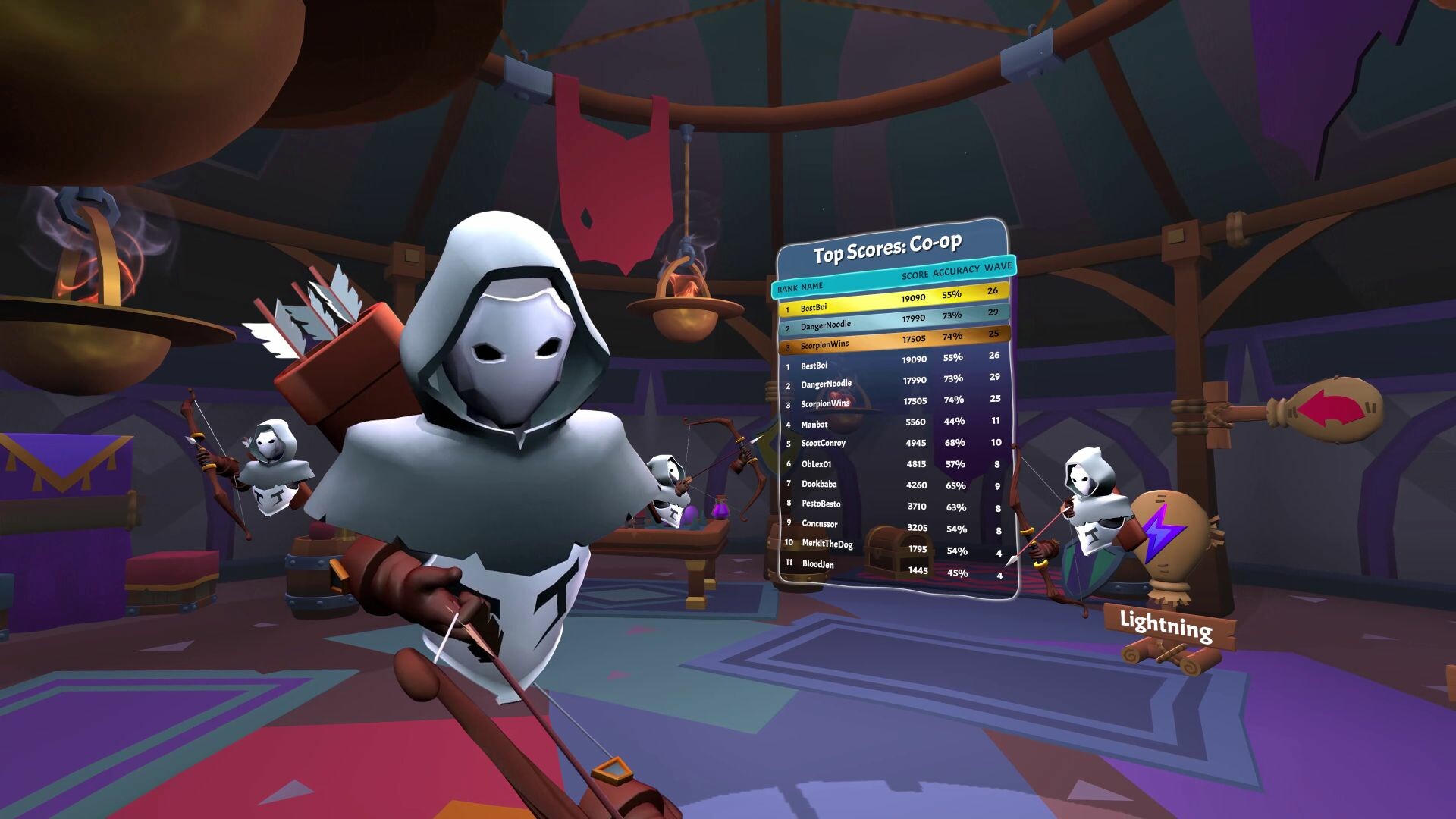 Oculus Quest 游戏《战斗弓箭手》Battle Bows