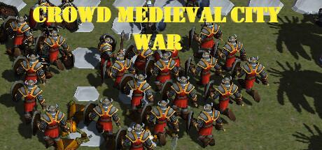 Crowd Medieval City War Steam header image