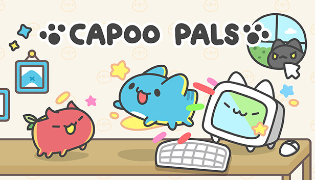 Capoo Pals 螢幕貓蟲咖波 Steam capsule image