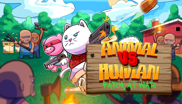 Animal Vs Human : Farm at war Steam capsule image