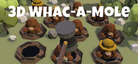 3D Whac-A-Mole Steam header image