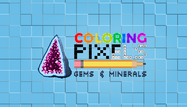 Coloring Pixels - Gems and Minerals Pack Steam capsule image