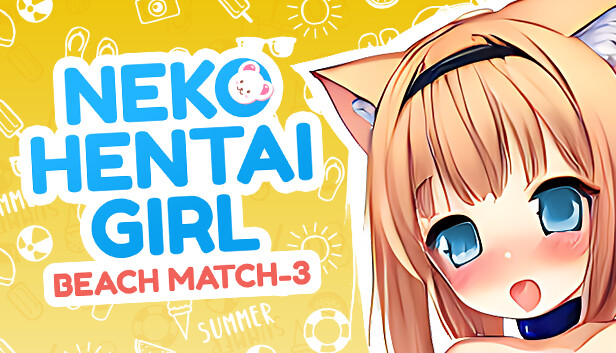 Neko Hentai Girl: Beach Match-3