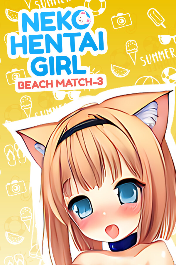Neko Hentai Girl: Beach Match-3