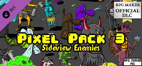 RPG Maker MV - Pixel Pack 3 Sideview Enemies header image