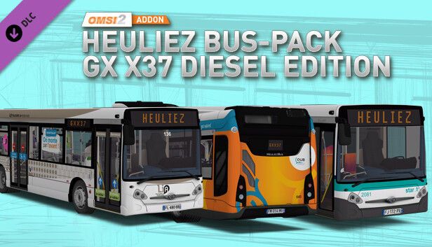 OMSI 2 Add-on Heuliez Bus-Pack GX x37 Diesel-Edition Steam capsule image