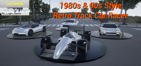 1980s90s Style  Retro Track Car Racer Capa